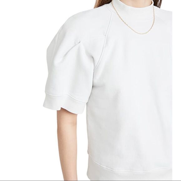 Agolde The Round Shoulder Half Sleeve Box Sweatshirt - Picture 4 of 12